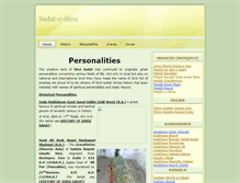 Tablet Screenshot of personalities.sadatesirsi.com